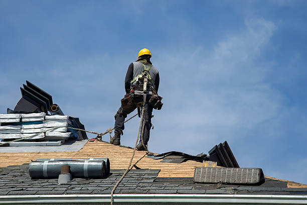 Professional Gutter Installation technician working in South Newbury, NH